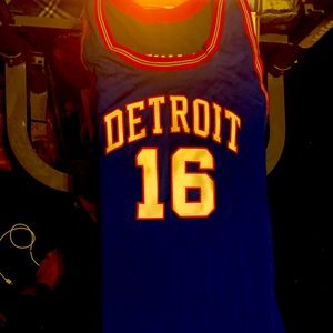 NBA Authentic Mitchell & Ness 1971-1972 Detroit Piston Lanier Jersey